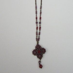 Vintage Liz Palacios' Purple/Red Swarovski Crystal